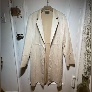 IVORY SUEDE CARDIGAN
